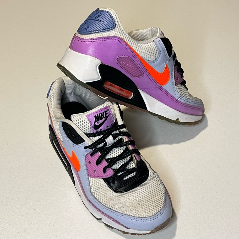 Nike Women's Air Max Sneakers — White, Purple & Orange